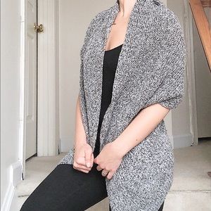Comfy Gray Knit Sweater, Size Small